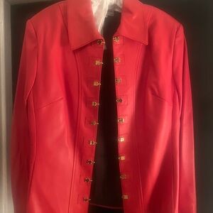 St. John Sport Red Jacket size M excellent condition